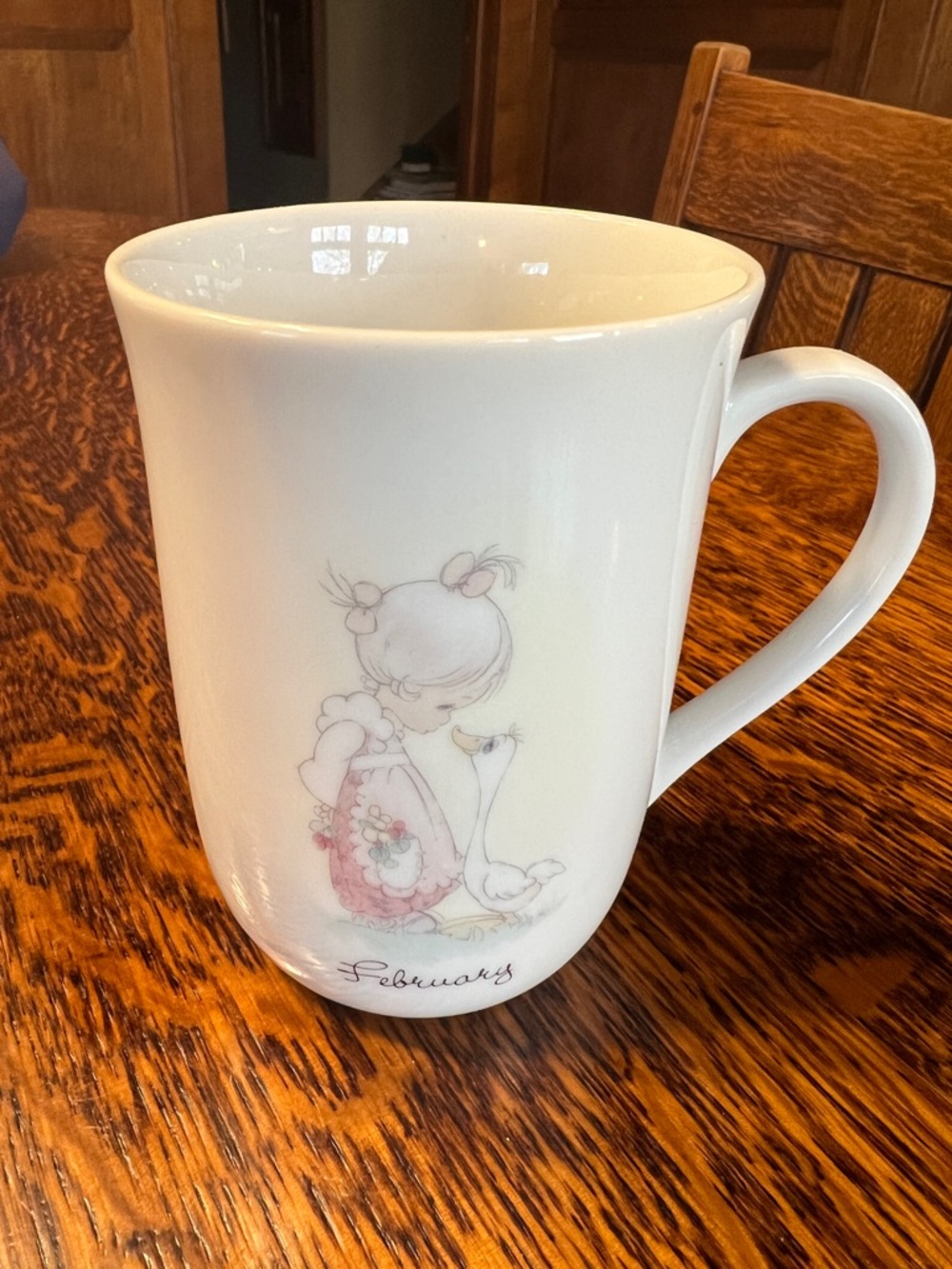 Precious Moments by Enesco February Coffee Mug Great Condition
